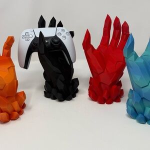 3D Print to Order Crystal Hand Controller Stand for gaming controller